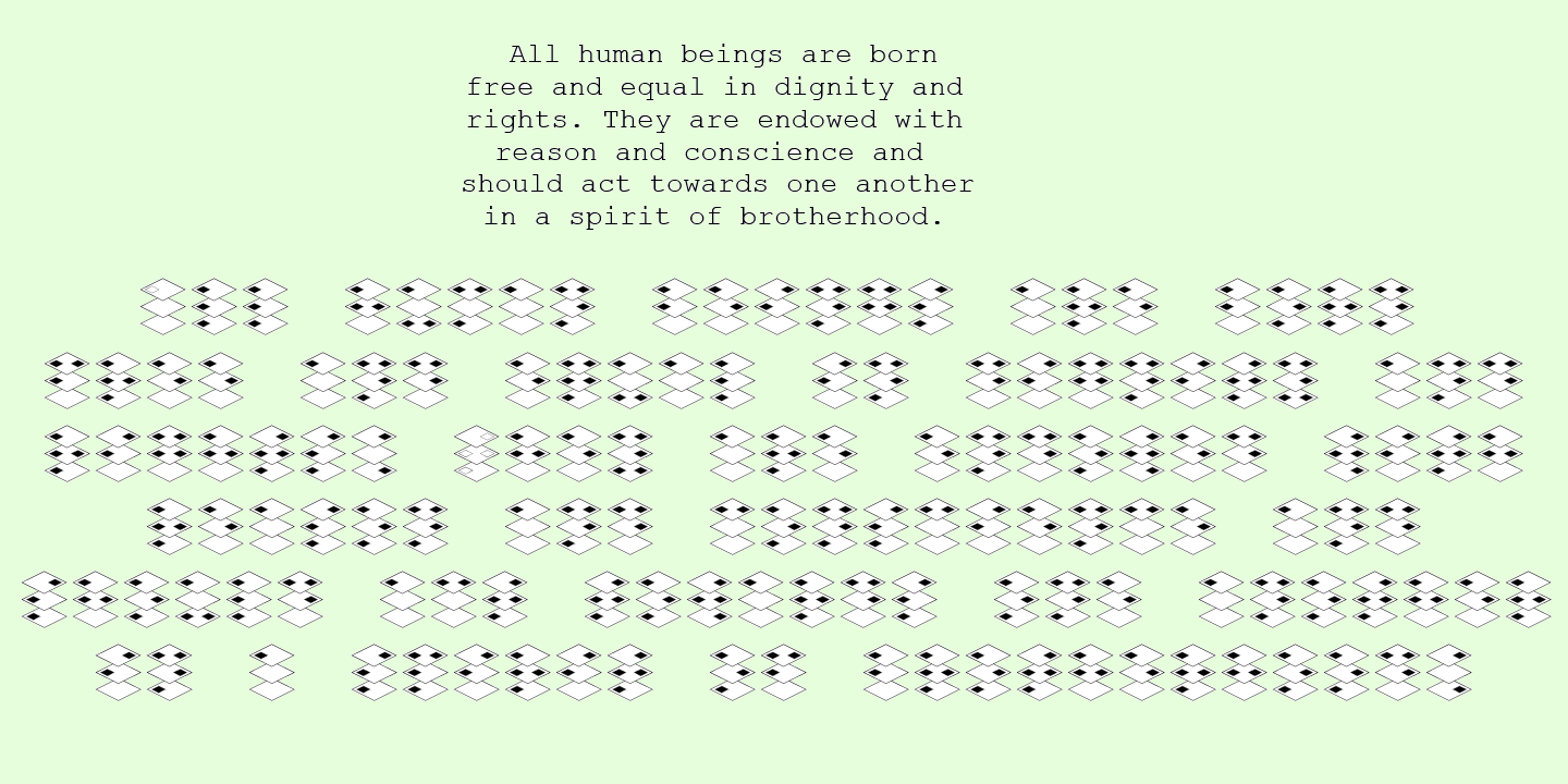 Example font Stack Braille #3